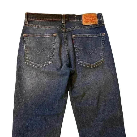 VGT LEVI'S 505 Strauss Men's Jeans Relaxed Straight Stonewash Denim Size W32 L32 - Picture 5 of 16